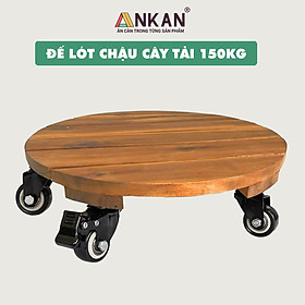 Đế Lót Chậu Cây Có Bánh Xe ANKAN - Lắp Ráp Theo Ý Khách Hàng Chọn Kích Thước Đế Và Tải Trọng Của Đế - Hàng Chính Hãng