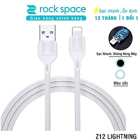 Dây Cáp Sạc RockSpace Z12 dành cho Iphone sạc nhanh ổn định không nóng máy độ dài 1m