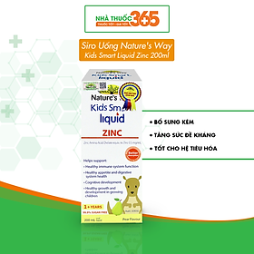 Siro Uống Nature s Way Kids Smart Liquid Zinc Bổ Sung Kẽm