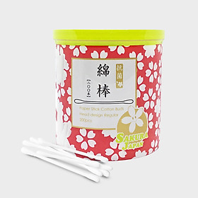 Tăm bông kháng khuẩn Sakura Nhật Bản - Tiêu chuẩn (Standard) - 200 que/hộp