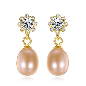 Khuyên Tai Ngọc Trai Cao Cấp B2548 - Bảo Ngọc Jewelry