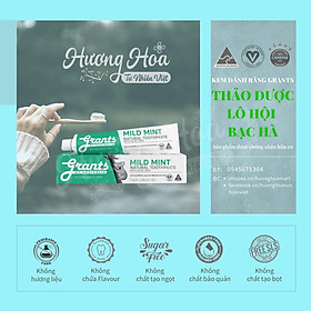 Mua SET 2 Kem Đánh Răng Thảo Dược Lô Hội Bạc Hà Grants của ÚC  110g  Hơi Thở Thơm Mát  Làm Dịu Nướu  Giảm Ê Buốt  Sạch Mảng Bám  Chống Sâu Răng