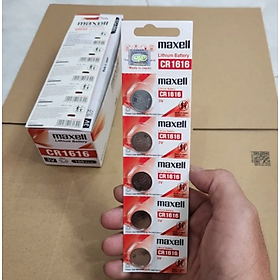 Mua Vỉ 5 Viên Pin CR2032 / CR2025 / CR2016 / CR1632 / CR1620 / CR1616 / CR1220 Maxell Lithium 3V - Made In Japan