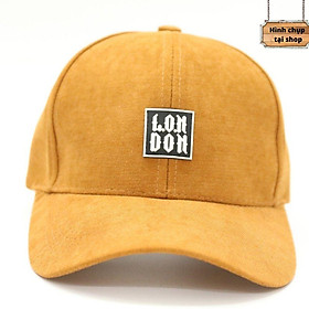 Mũ Lưỡi Trai ️ Nón Kết Thêu Chữ LON DON Cực Hot Chất Nhung Mịn Cao Cấp Form Unisex Mẫu Hot Trend 2022