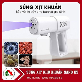  Máy phun diệt khuẩn cầm tay - Xịt khử trùng phun sương Nano K5