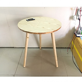 Bàn trà, bàn ăn tròn cao su 60x72, bàn cafe phòng khách, bàn coffee, bàn gỗ cà phê