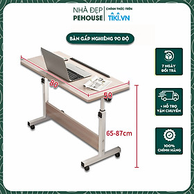 Mua Bàn Học Và Làm Việc Thông Minh Đa Năng Mặt Bàn Nghiêng 90 Độ  Bàn Laptop Xếp Gọn Có Bánh Xe - Hàng Chính Hãng