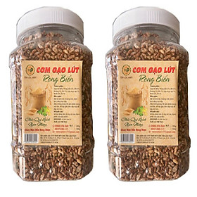 1KG - COMBO 2 HŨ CƠM GẠO LỨT RONG BIỂN TLP - ĂN CHAY ĐƯỢC