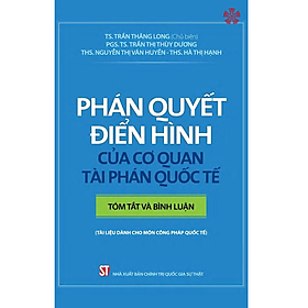 Phán quyết điển hình của cơ quan tài phán quốc tế - Tóm tắt và bình luận