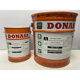 Sơn sàn bê tông Donasa /Floor coating Paint màu xám nhạt DEF 3135 15L