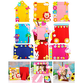 9x 3D Picture Frames DIY for Kids Toys Craft Material Package Stickers
