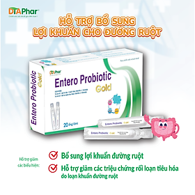 Men uống Entero Hỗ trợ giảm các triệu chứng rối loạn tiêu hoá Dùng được cho trẻ em từ 6 tháng và phụ nữ mang thai 3 ống dùng thử Tâm An Pharma