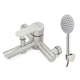 Bộ sen vòi nóng lạnh thân trúc Inox SUS 304 Yamato CSNI03