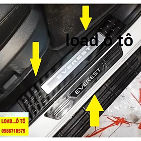 Ốp Bậc Chân, Nẹp Bước Chân Carbon Xe Ford Everest 2022-2018 Mẫu Carbon Cao Cấp Nhất Thị Trường