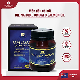 Viên uống Omega 3 dầu cá Hồi nhập khẩu chính hãng Úc OMEGA 3 SALMON OIL (180 viên) hỗ trợ giảm mỡ máu, giảm nguy cơ xơ vữa động mạch, cung cấp các chất dinh dưỡng cần thiết cho não bộ, tốt cho mắt