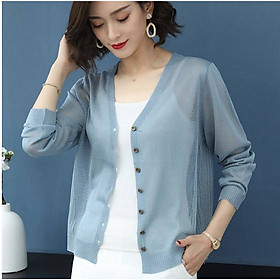 Áo khoác len lụa mỏng trung niên cao cấp al66 - hàng quảng châu cao cấp