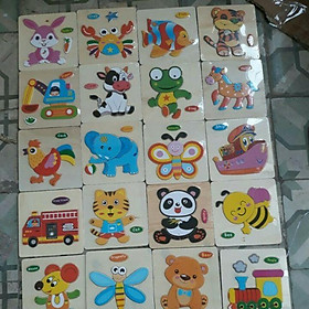 Tranh ghép gỗ khổ bé