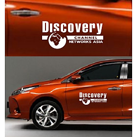 (1 hình,Decal cắt)Tem Discovery kích thước lớn dán nắp capo xe ô tô, decan trang trí thân xe ô tô, che vết xước