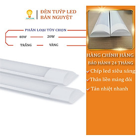 Mua Đèn led bán nguyệt Asia Lighting đèn tuýp led 1m2 ánh sáng trắng vàng công suất 20w 40w tản nhiệt nhanh bảo hành 24tháng
