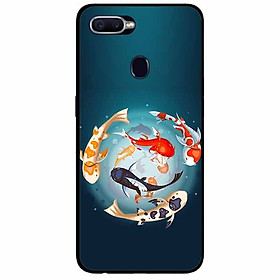 Ốp lưng in cho Oppo F9 Mẫu Koi Vây Quanh