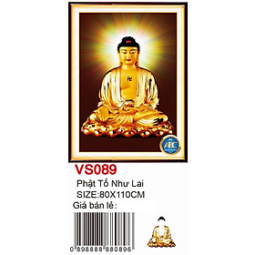 Mua Tranh đính đá phật tổ như lai VS089 - 80 x 110 cm - chưa đính