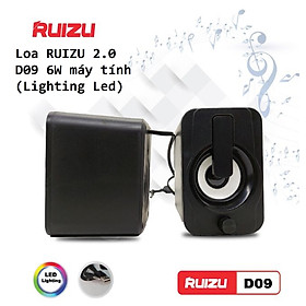 Mua Loa RUIZU 2.0 D09 6W máy tính (Lighting Led) VT - Hàng chính hãng