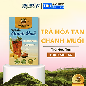 ROBINSON FARM - Trà hòa tan - Vị Đào Donut/Chanh Thơm/Sâm Bí Đao/Chanh Muối - Dây 150g (10 gói x 15g)