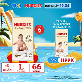 Tã quần Huggies Skin Perfect L Super Jumbo…