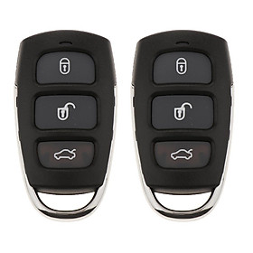 2 Sets Keyless Entry Remote 3+1 Button Car Key Fob Control  for Hyundai