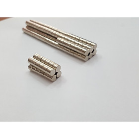 Nam châm viên trắng đất hiếm 5x4mm