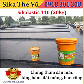 Mua Chống thấm sàn mái  tầng hầm  đài móng  ban công - Sikalastic 110 ( thùng 20kg )