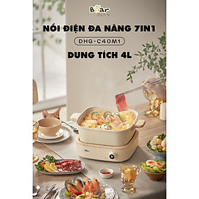 Mua CHÍNH HÃNG BEAR VIỆT NAM  Nồi lẩu điện đa năng 7 in 1 Bear DHG-C40M1 Bảo hành 18 tháng