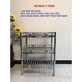 Kệ inox chén bát , xoong nồi, kệ inox nhà bếp - thương hiệu VIMOS