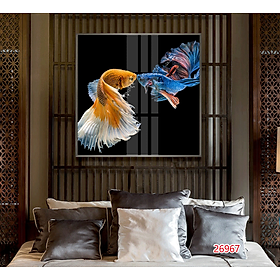 Mua Tranh treo tường phòng khách sang trọng/Tranh GP gỗ MDF cao cấp  tặng kèm đinh 26967