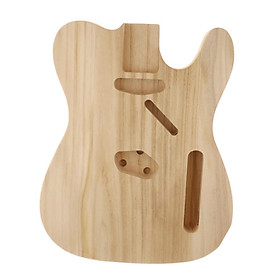 Unfinished Electric Guitar Body Handcrafted Polished Guitar Barrel Maple Wood for TL-T02 Electric Guitar Replacement Part