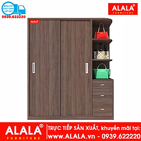 Tủ quần áo ALALA268 gỗ HMR chống nước - www.ALALA.vn - 0939.622220