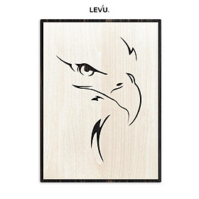 Mua Tranh treo tường gỗ khắc line vector biểu tượng Đại Bàng LEVU DV15