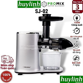 [Hàng Chính Hãng] Máy Ép Hoa Quả Chậm Trục Ngang Cao Cấp Promix SJ-02