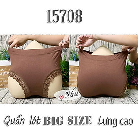 15708 quần lót chip big size lưng cao lai ren
