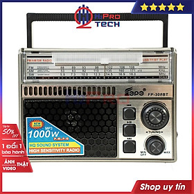 Mua Đài Radio Fm-Am-Sw  Máy Nghe Nhạc Bluetooth Fepe Fp-308BT Cao Cấp Mp3-Usb-TF-Aux  Quà 50k Pin Sạc-H2Pro Tech