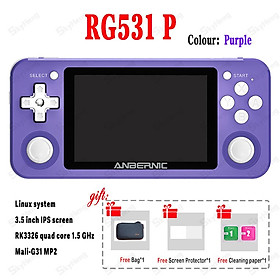 RG351P Trò chơi cầm tay Bảng điều khiển Mini Retro Trò chơi 10000 Games Linux 3.5 inch Màn hình IPS di động cho trò chơi trẻ con