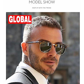 Kính râm Nam Club Nửa Viền Cổ Điển