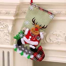 Vớ lớn Giáng Sinh đựng bánh kẹo/gói quà treo cây thông Noel trang trí đẹp mắt mẫu mới