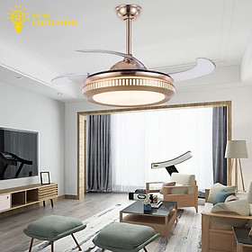 Mua Quạt Trần Có Đèn VinLed 68-CT1 (LM871) Treo Phòng Ngủ Phòng Khách Led 3 Chế Độ Điều Khiển Từ Xa Thông Minh