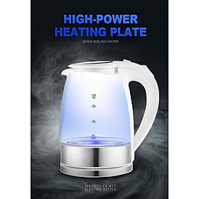 Mua Ấm đun siêu tốc thủy tinh dung tích 1 8 Lit -Bình đun thủy tinh công suất 1800W