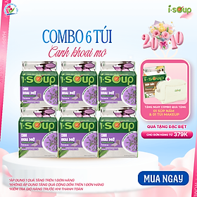 Isoup Combo 6 Túi Canh Khoai Mỡ Ăn Liền Sấy Thăng Hoa Dinh Dưỡng