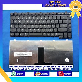 Bàn Phím dùng cho laptop Toshiba Qosmio E10 E15 F15 G10 G15 Tecra A1 A2 A3 A4 A5 A6 A7 A8 M1 M2 M3 M4 M11 S2 S3 - Hàng Nhập Khẩu New Seal