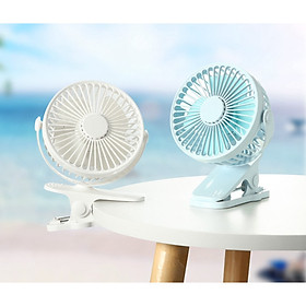 Mua Quạt sạc kẹp bàn giao màu ngẫu nhiên - 01F mini tích điện pin sạc siêu bền dung lượng pin 1800mAh quạt liên tục 3-5 tiếng với 3 tốc độ gió