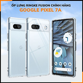 Ốp lưng pixel 7a RINGKE trong suốt chống sốc FUSION X chống ố vàng phụ kiện điện thoại huỳnh tân - Hàng nhập khẩu
