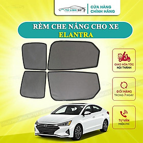 Rèm che nắng nam châm cho xe Hyundai Elantra, bộ 4 tấm cho 4 cửa, hàng loại 1 cao cấp nhất, vừa khít kính